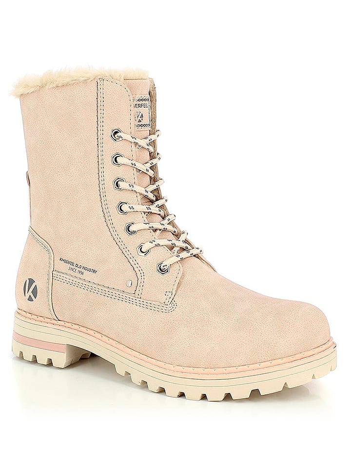 Kimberfeel Botki zimowe "Laina" w kolorze jasnoróżowym rozmiar: 38