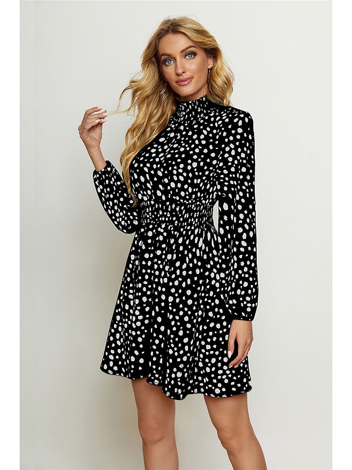 Sukienka w kolorze biało-czarnym