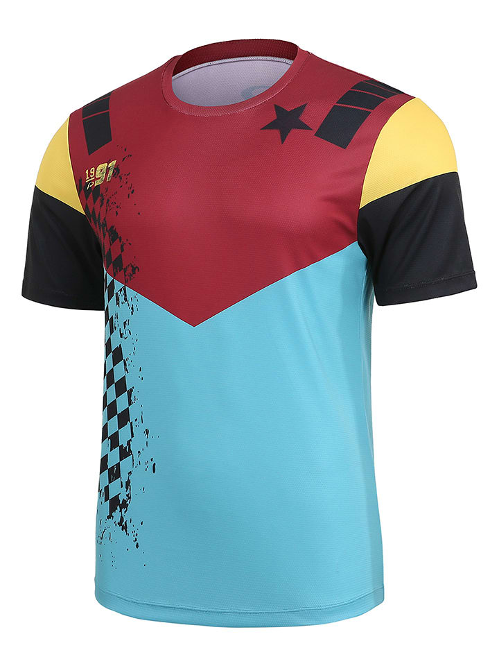 Protective Koszulka funkcyjna "Fast Gun" w kolorze bordowo-turkusowym rozmiar: XL