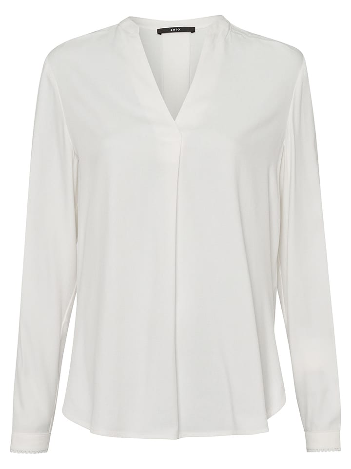 Zero Bluzka w kolorze białym rozmiar: 40