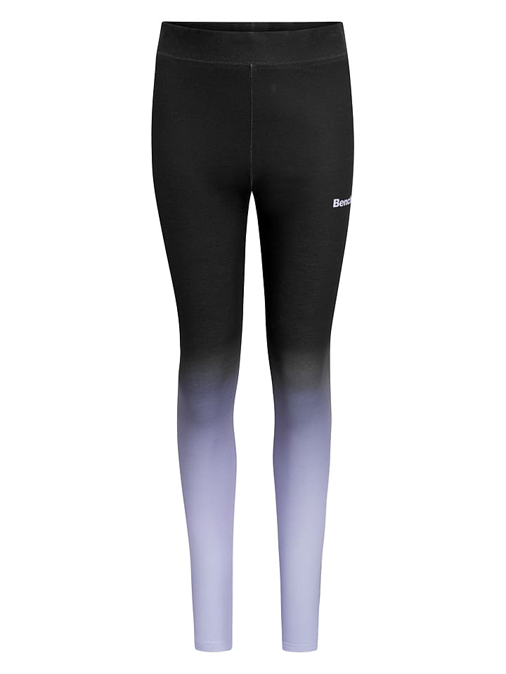 Legginsy "Moore" w kolorze fioletowo-czarnym