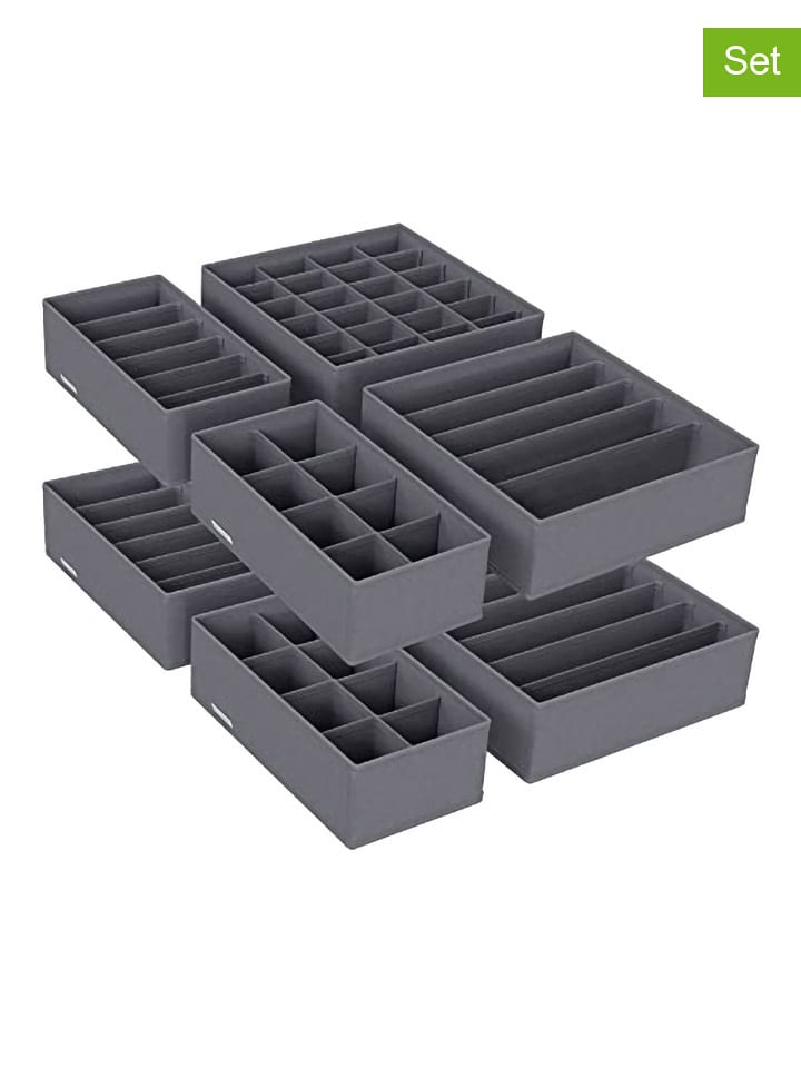 Songmics Organizery (8 szt.) w kolorze szarym do szuflad rozmiar: onesize