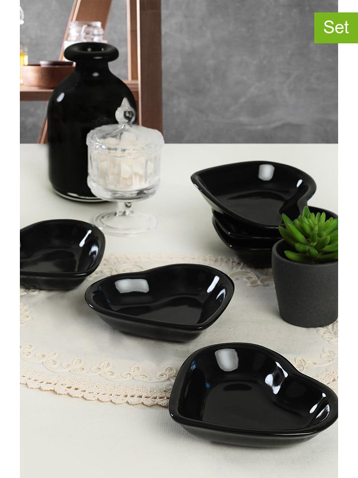 Hermia Miski (6 szt.) w kolorze czarnym do serwowania - dł. 14 cm rozmiar: onesize