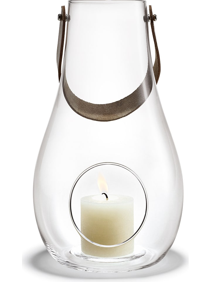 Holme Gaard Lampion "DWL" w kolorze brązowym - wys. 29 x Ø 16,8 cm rozmiar: onesize