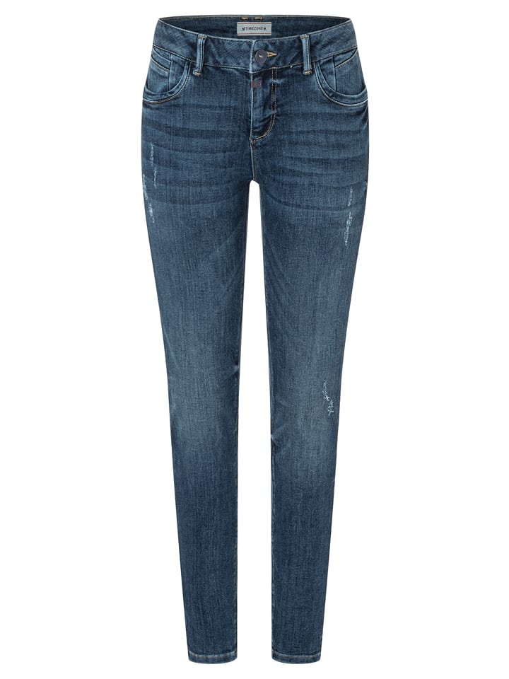 Timezone Dżinsy "Sanya" - Skinny fit - w kolorze granatowym rozmiar: W26/L28