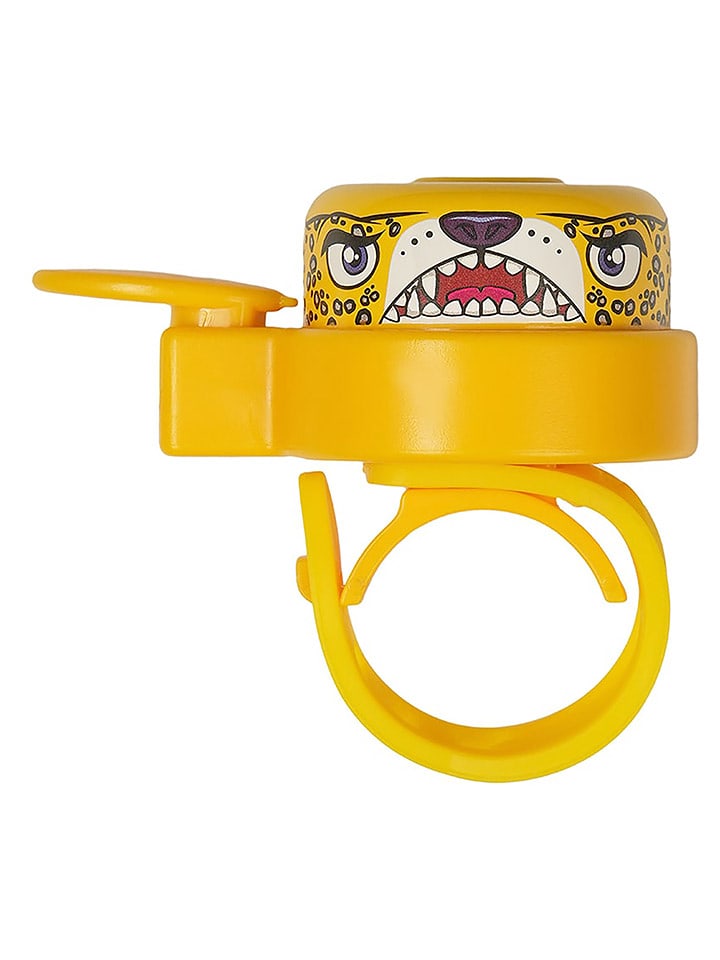 Crazy Safety Dzwonek rowerowy "Leopard" w kolorze żółtym rozmiar: onesize