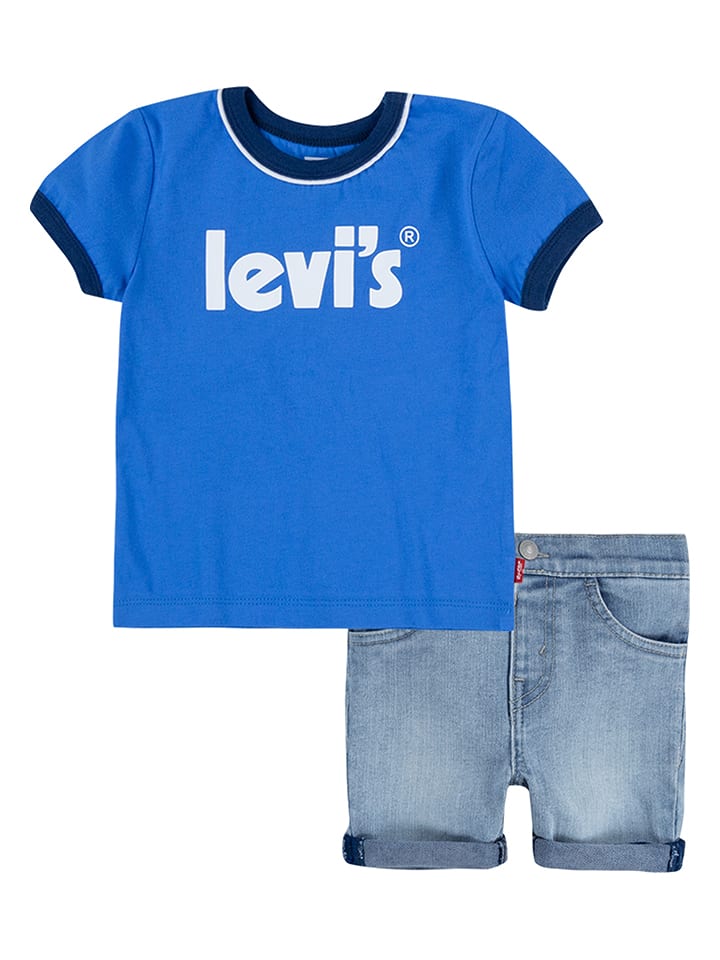 Levi's Kids 2-częściowy zestaw w kolorze niebieskim rozmiar: 86