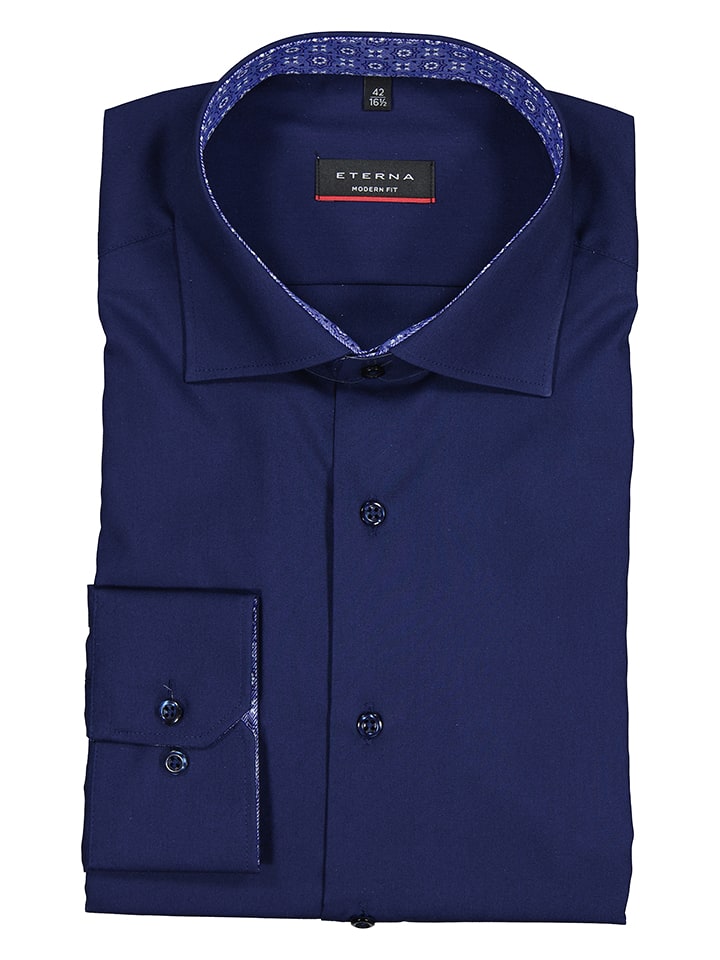 Eterna Koszula w kolorze granatowym rozmiar: 39