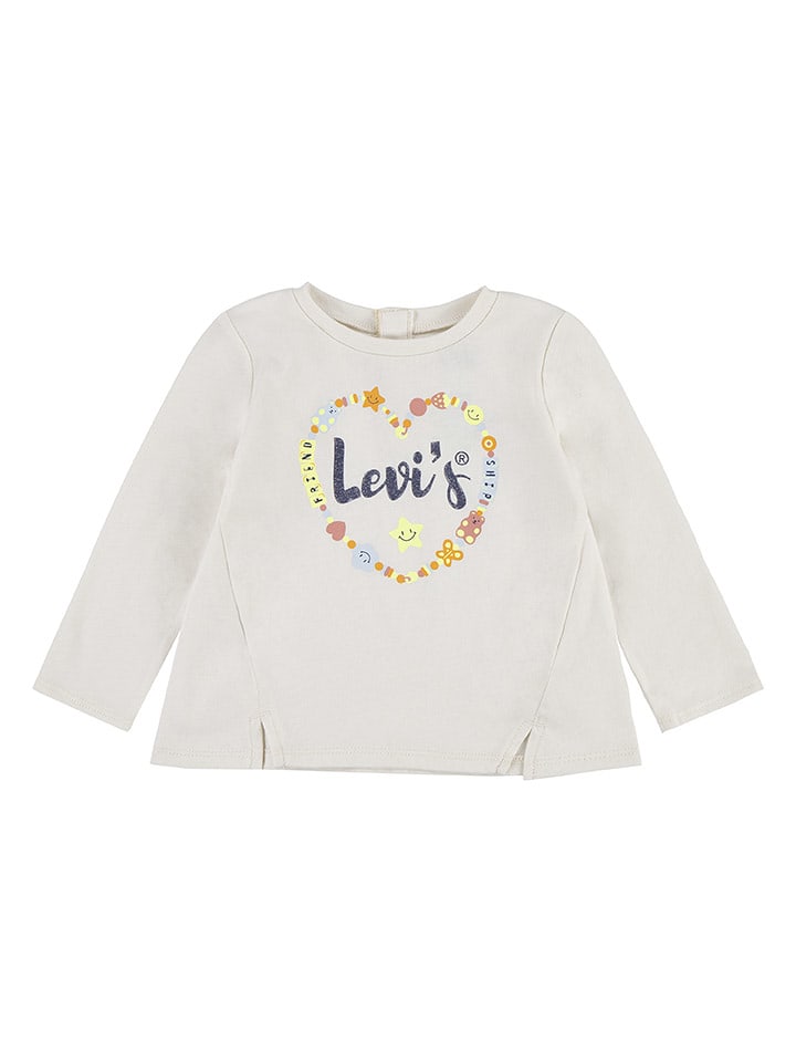 Levi's Kids Koszulka w kolorze kremowym rozmiar: 74