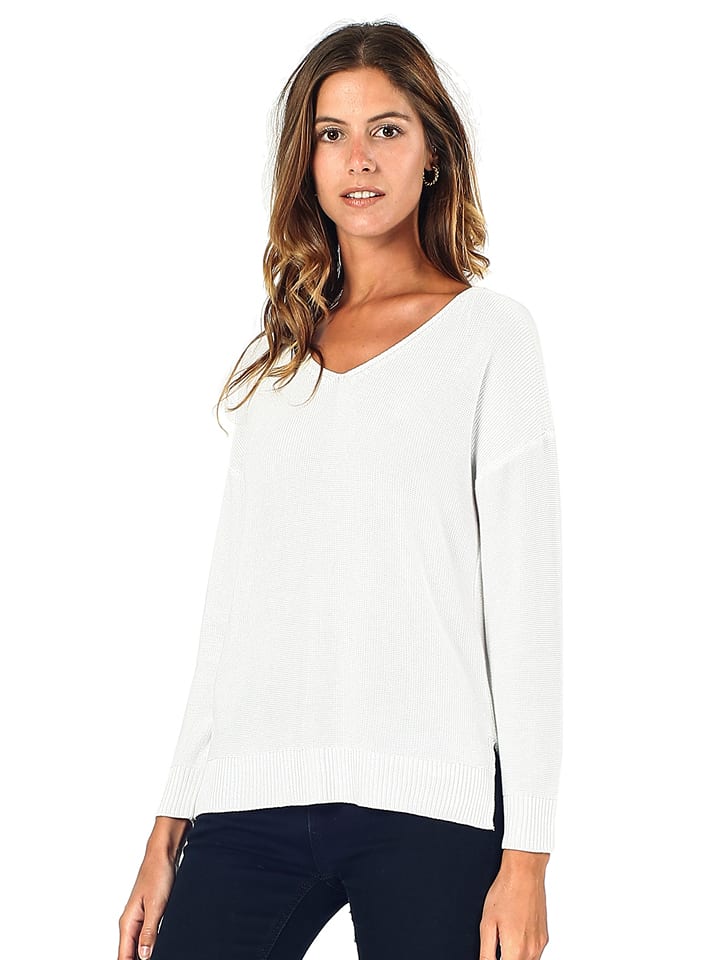 ASSUILI Sweter w kolorze białym rozmiar: 40