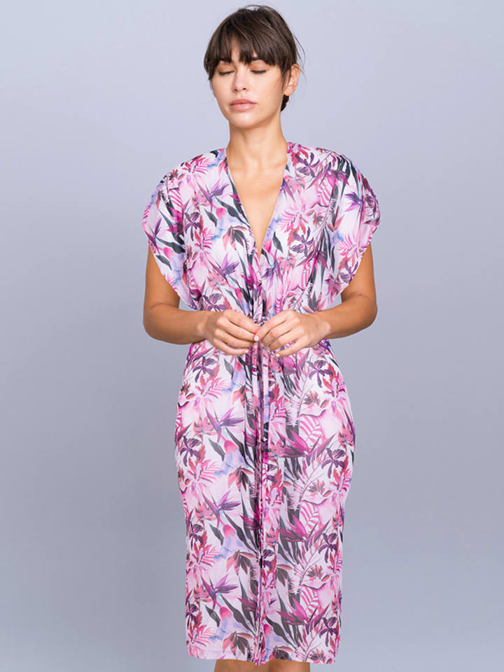 Change Sukienka "Zayna" w kolorze różowo-białym rozmiar: S/M