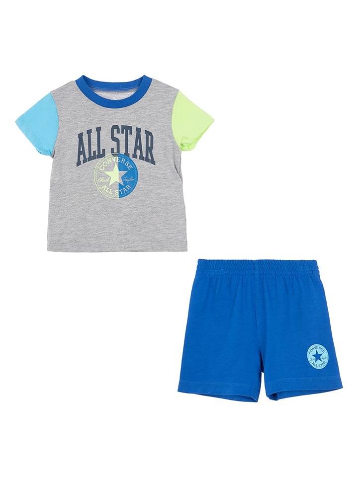 Converse 2-częściowy zestaw w kolorze szaro-niebieskim rozmiar: 86/92