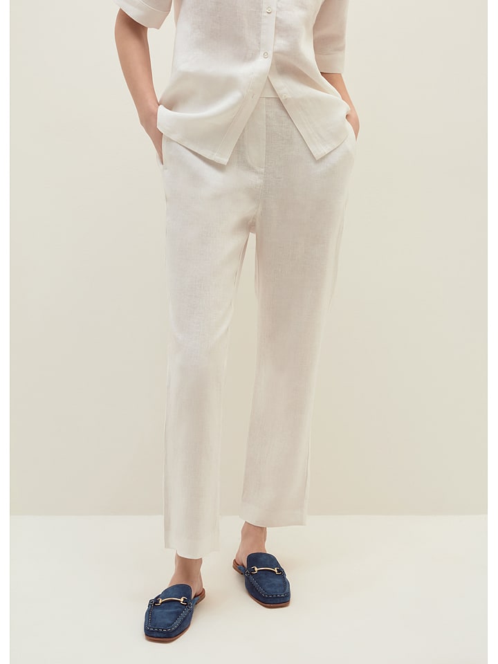 STEFANEL Spodnie w kolorze kremowym rozmiar: 36