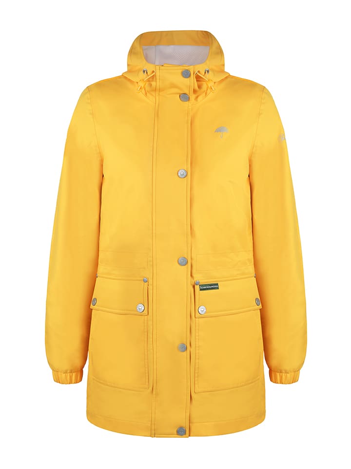 Kurtka przeciwdeszczowa w kolorze żółtym