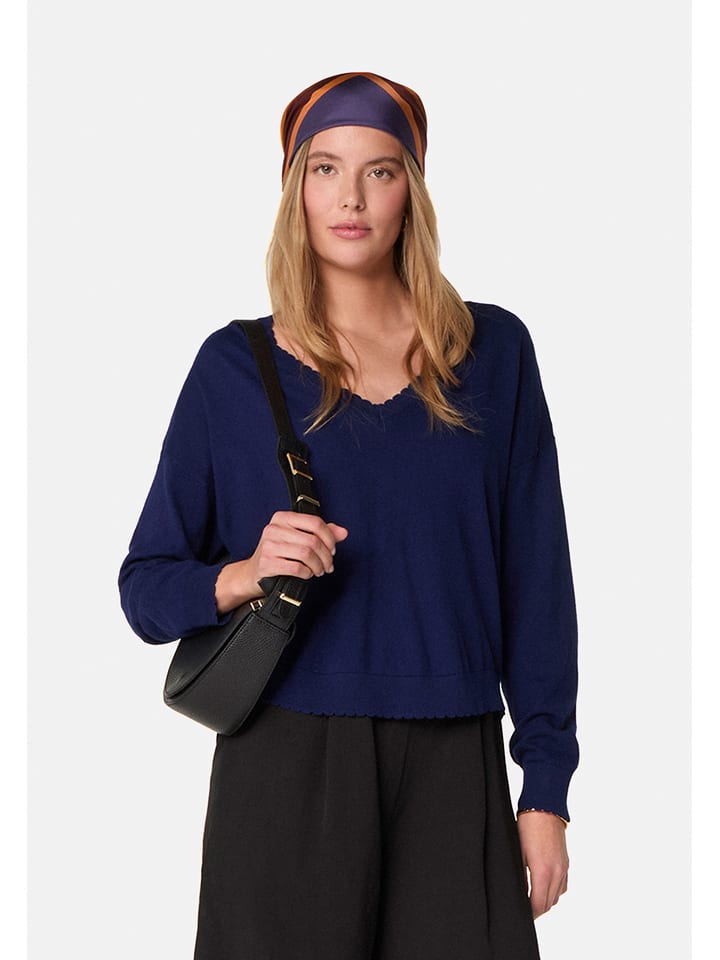 Rodier Sweter w kolorze granatowym rozmiar: M