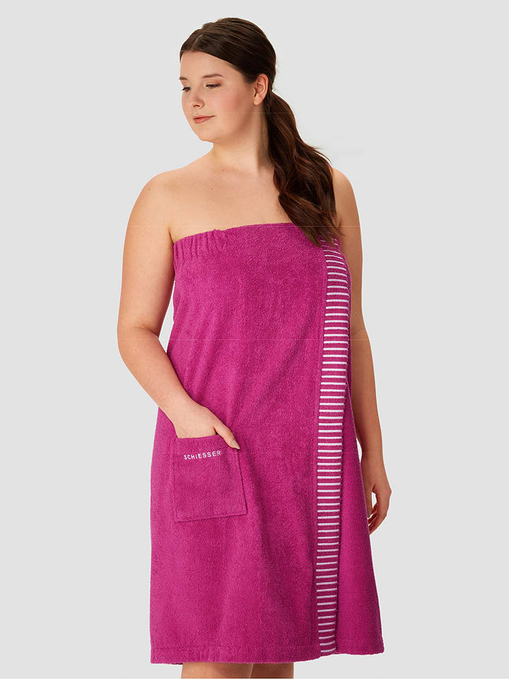 Schiesser Ręcznik w kolorze różowym do sauny rozmiar: 85x160 cm