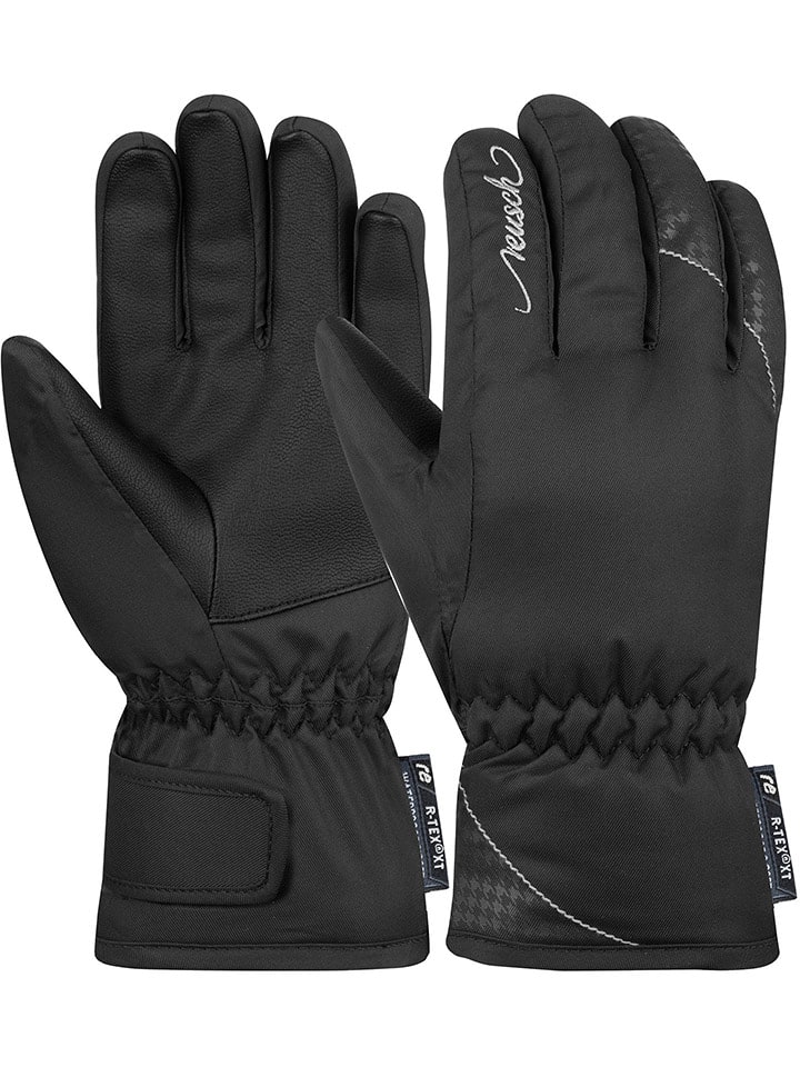 Reusch Rękawiczki narciarskie "Sarah R-TEX® XT Junior" w kolorze czarnym rozmiar: 5,5