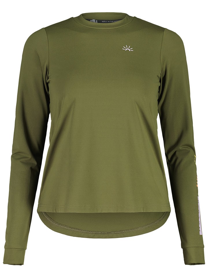 Maloja Koszulka funkcyjna "ErleM" w kolorze khaki rozmiar: XS