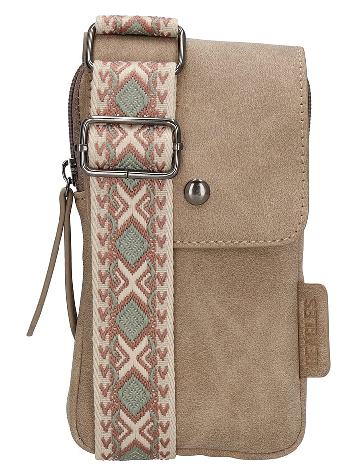 Beagles Torebka w kolorze beżowym na telefon - 11 x 20 x 2 cm rozmiar: onesize