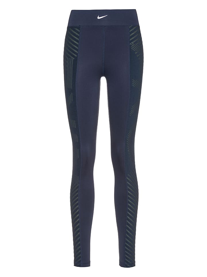 Legginsy sportowe w kolorze granatowym