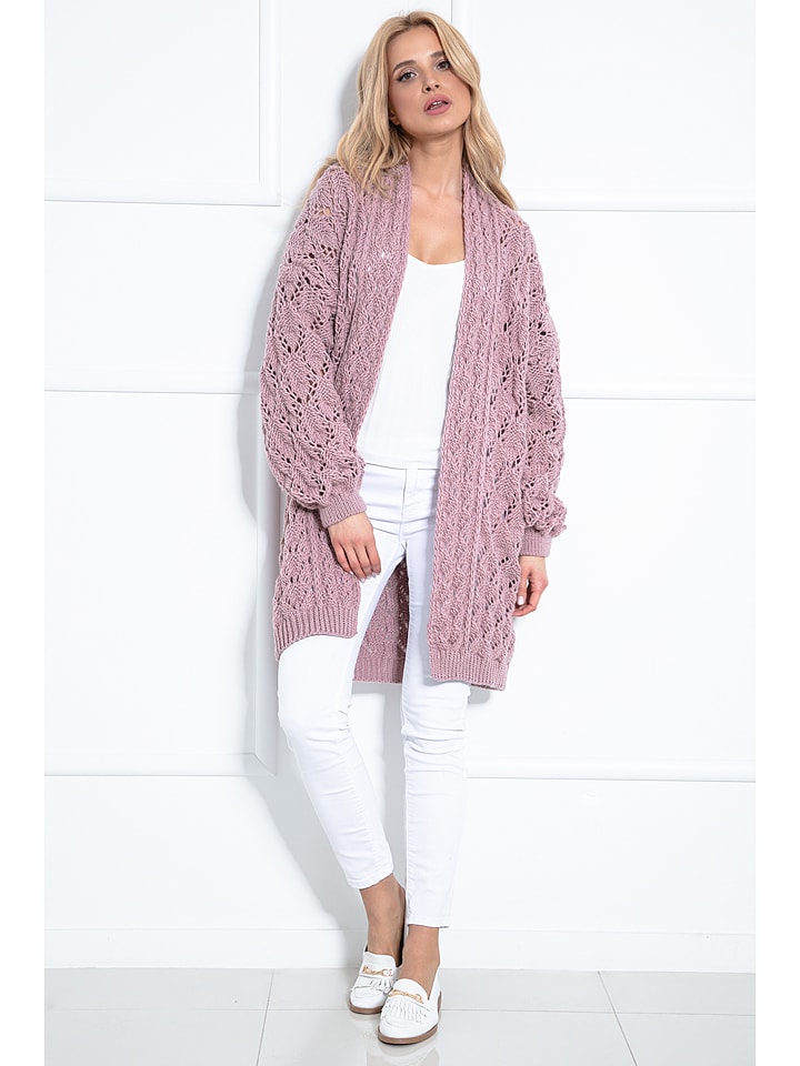 fobya Kardigan w kolorze jasnoróżowym rozmiar: S/M
