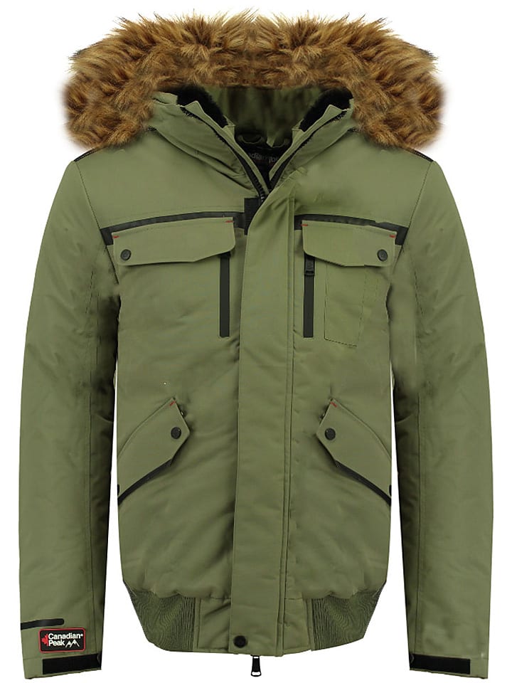 Canadian Peak Kurtka zimowa "Dextrade" w kolorze khaki rozmiar: M
