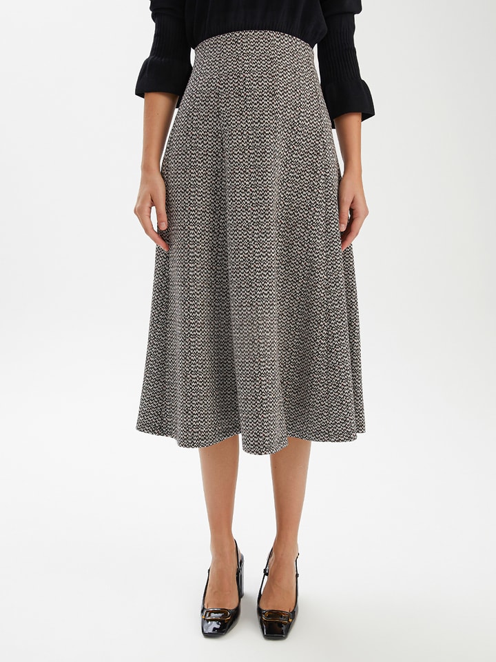 BGN Spódnica w kolorze czarno-kremowym rozmiar: 36