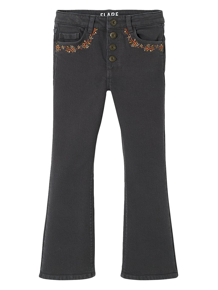 vertbaudet Spodnie w kolorze szarym rozmiar: 110