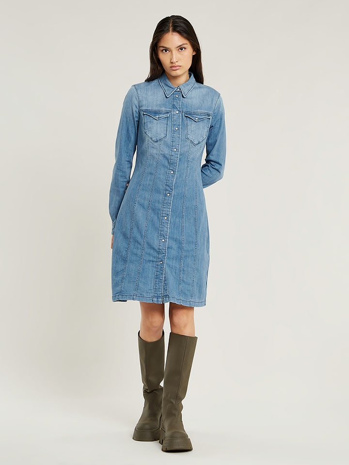 G-Star Sukienka dżinsowa w kolorze błękitnym rozmiar: XS