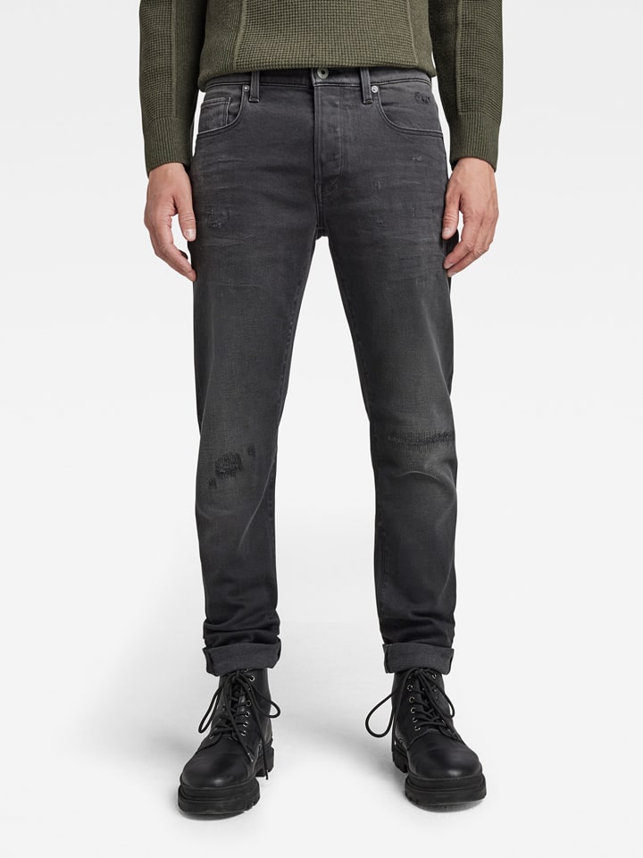 G-Star Dżinsy - Tapered fit - w kolorze szarym rozmiar: W33/L34