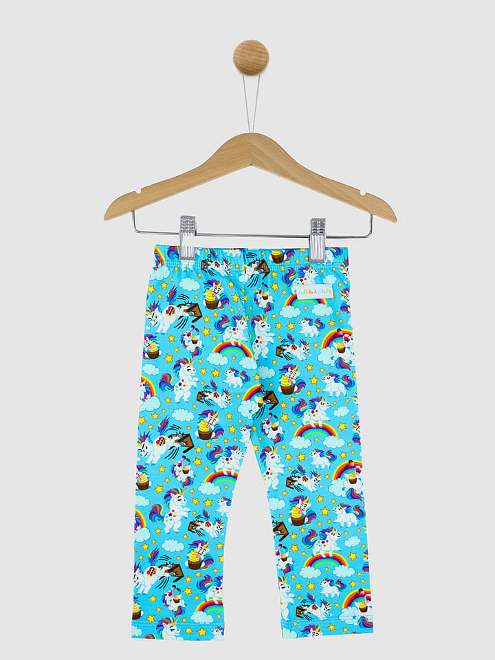 Legginsy w kolorze turkusowym