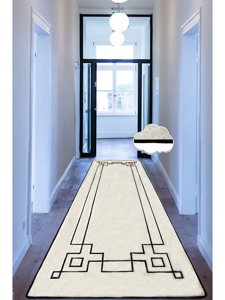 Mioli Dywan "Square" w kolorze kremowym rozmiar: 100x180 cm