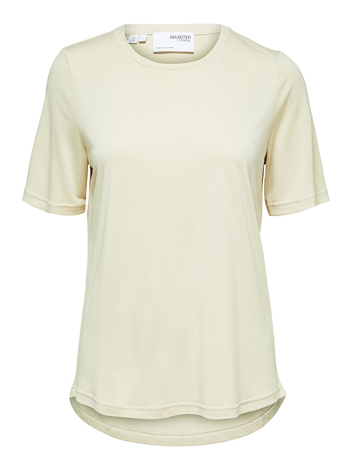 Koszulka "Stella" w kolorze kremowym