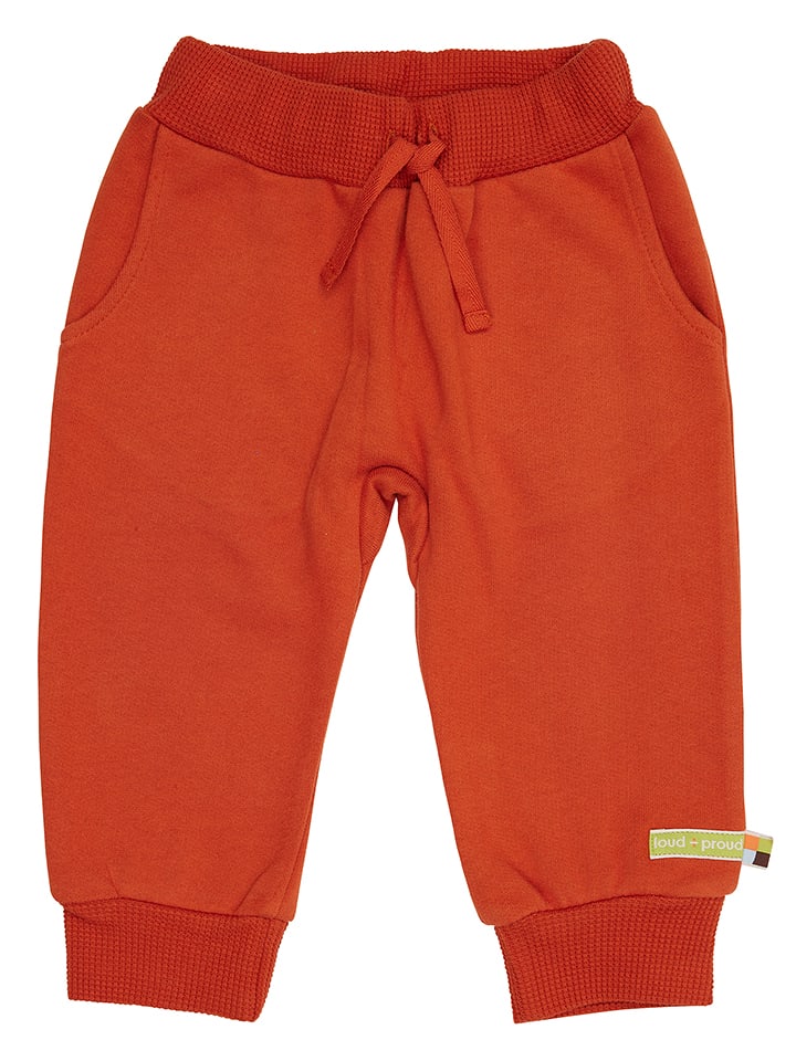loud + proud Spodnie dresowe w kolorze czerwonym rozmiar: 86/92
