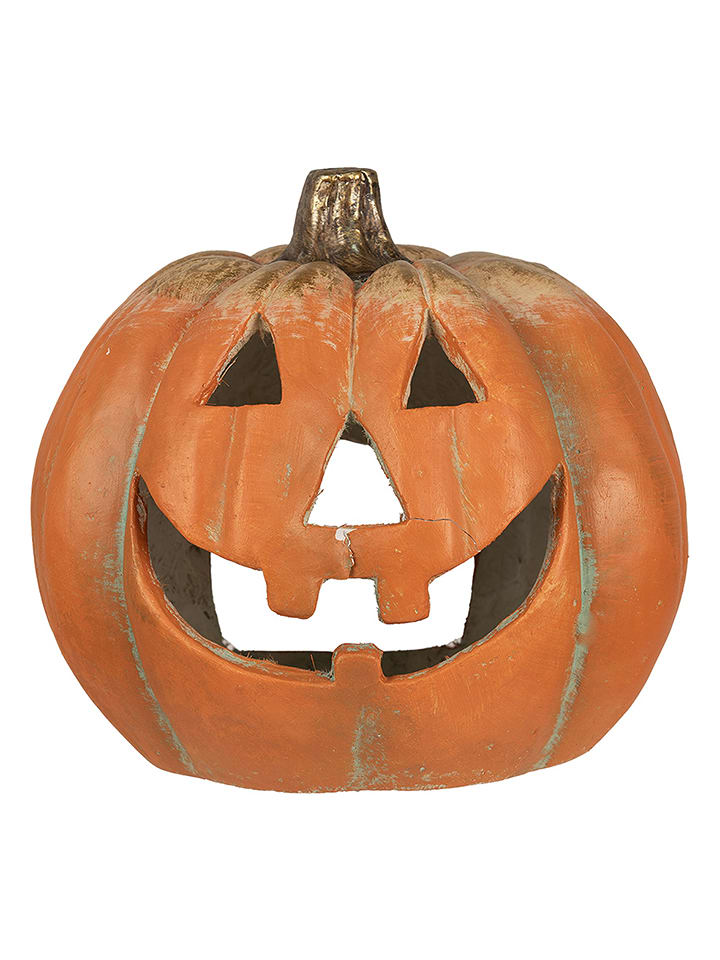 Clayre & Eef Lampion "Pumpkin" w kolorze pomarańczowym - 33 x 36 x 32 cm rozmiar: onesize