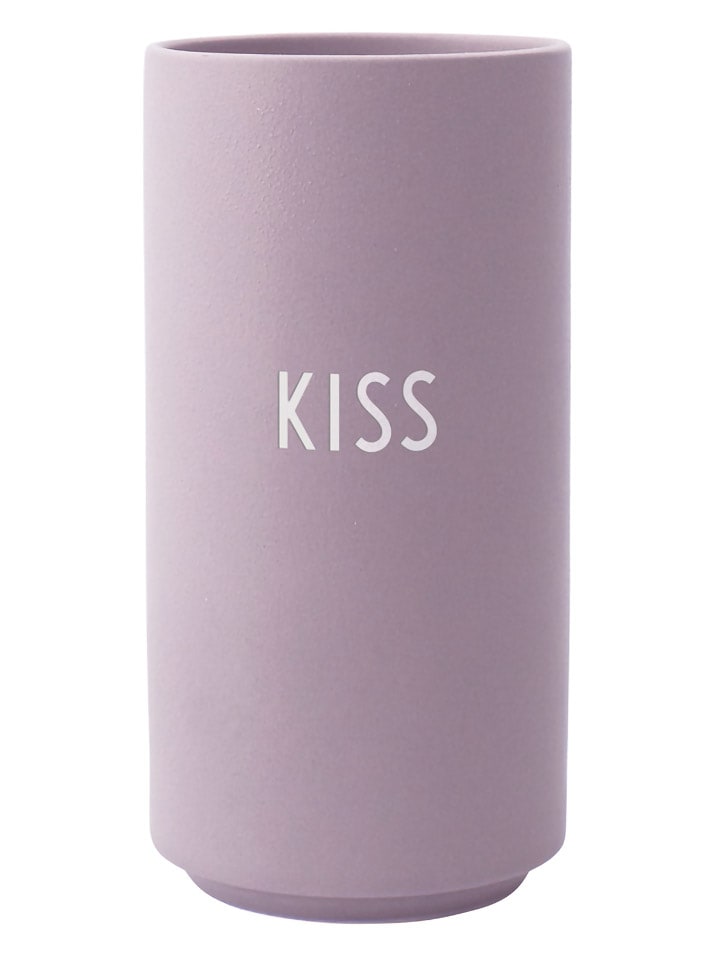 Design Letters Wazon "Smile" w kolorze lawendowym - wys. 15 x Ø 8 cm rozmiar: onesize