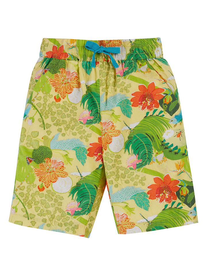 Frugi Szorty "Kew Gardens Tobias" w kolorze zielonym rozmiar: 128/134