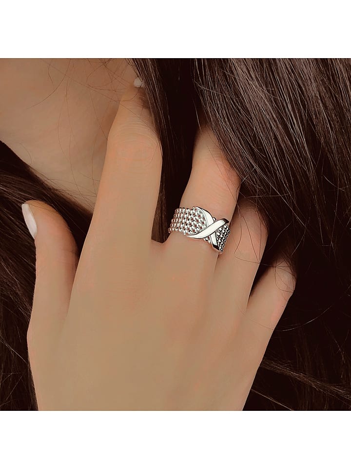 Eclat d'Argent Srebrny pierścionek rozmiar: 60