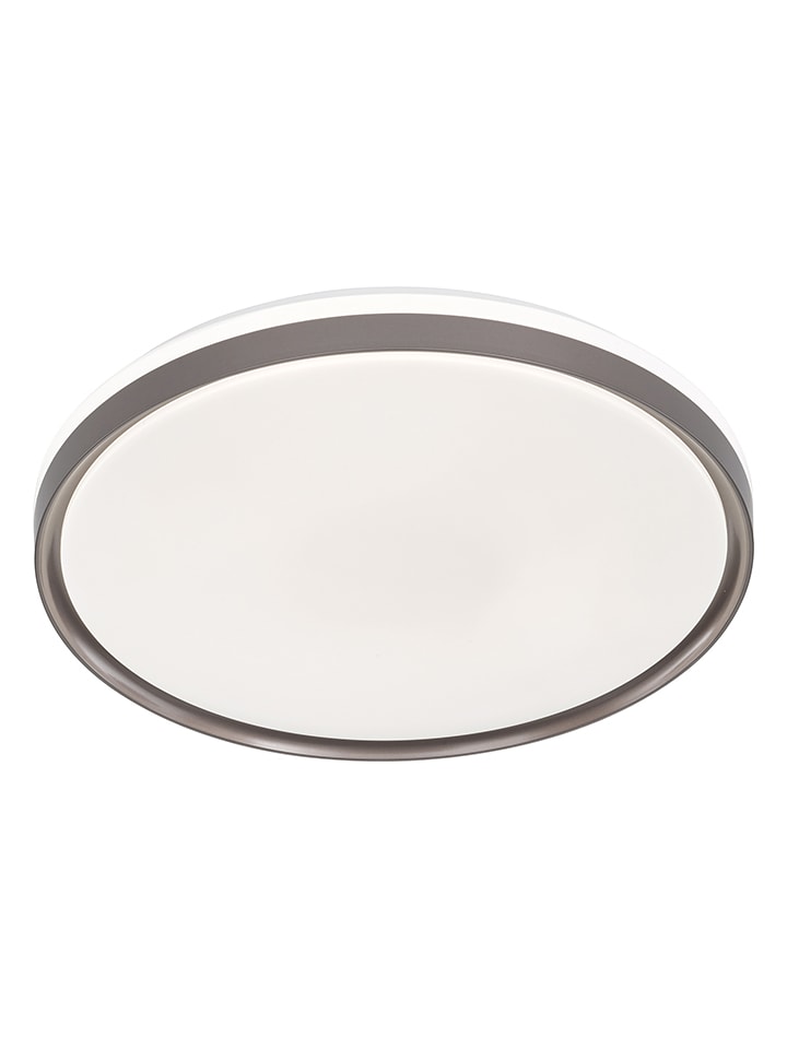 Lampa sufitowa LED "Jaso" w kolorze jasnobrązowo-białym - Ø 49 cm