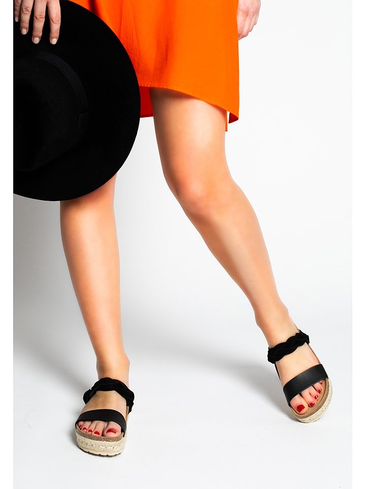 BAYTON Klapki "Clarence" w kolorze czarnym rozmiar: 39