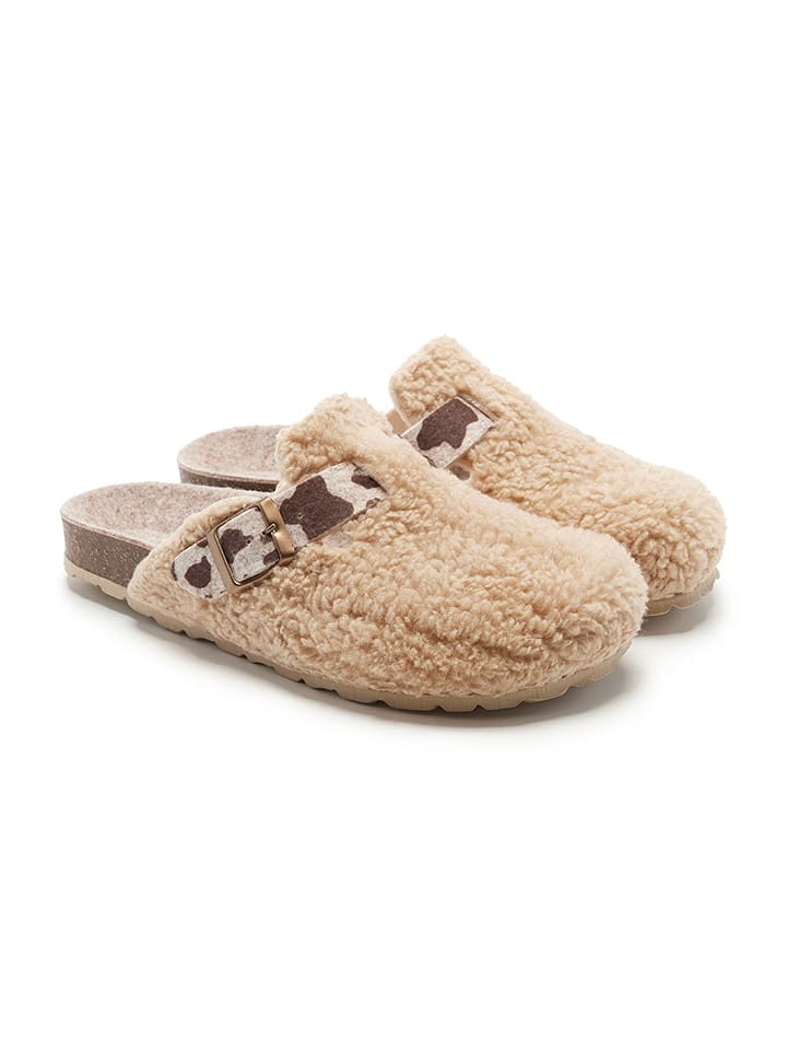 billowy Kapcie w kolorze beżowym rozmiar: 41