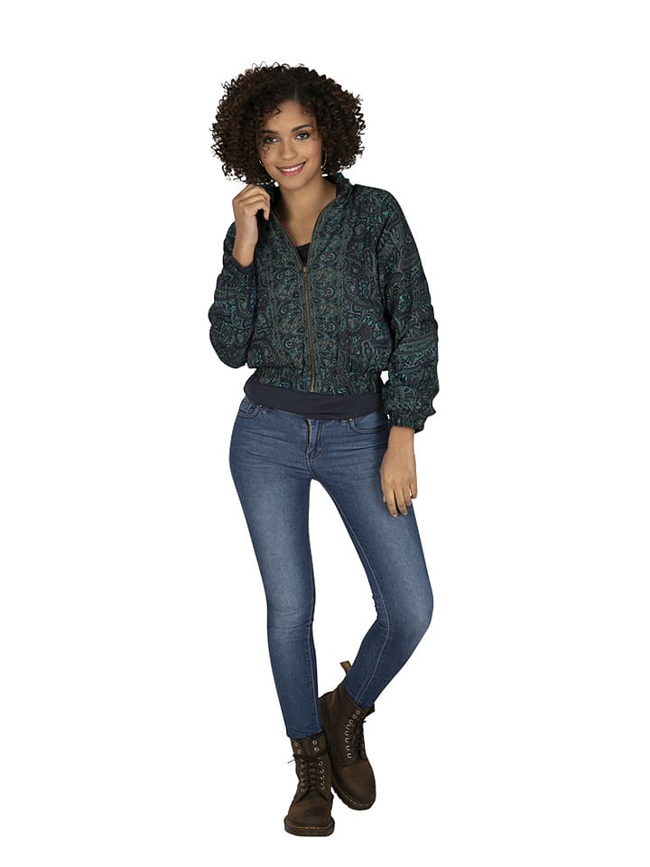 Aller Simplement Kurtka w kolorze granatowo-zielonym rozmiar: 38/40