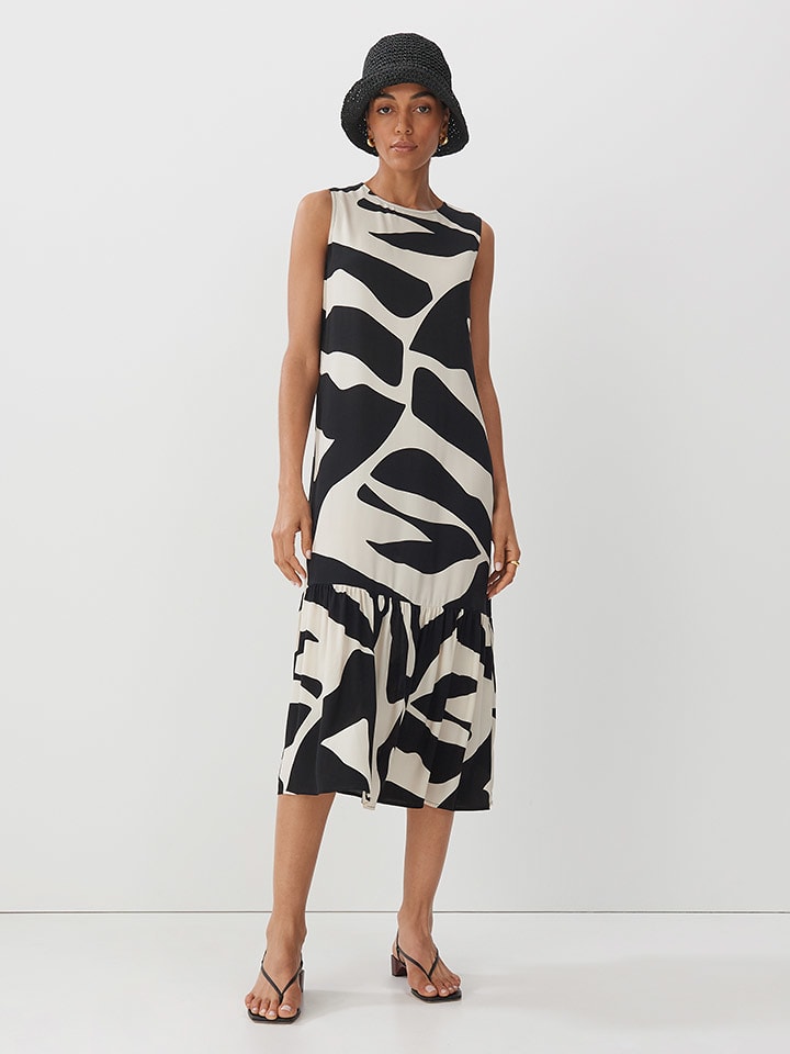 Someday Sukienka w kolorze czarno-białym rozmiar: 38