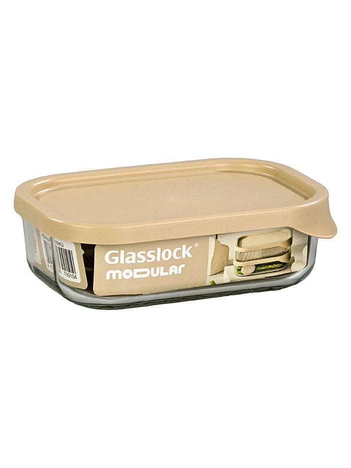 Glasslock Pojemnik "Modular" w kolorze beżowym - 500 ml rozmiar: onesize