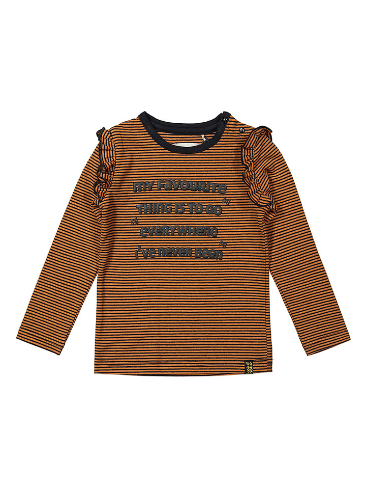 Koszulka w kolorze czarno-jasnobrązowym