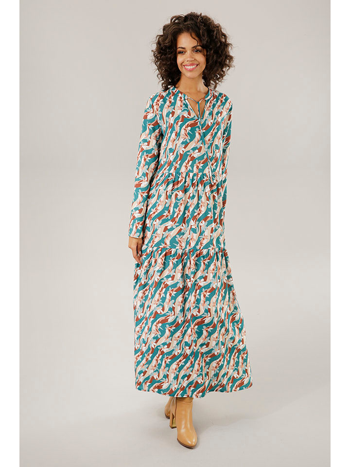 Aniston Sukienka w kolorze morsko-białym rozmiar: 44