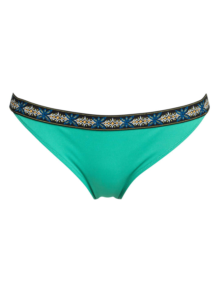 Quicksilver Figi bikini "The Rib" w kolorze zielonym rozmiar: L