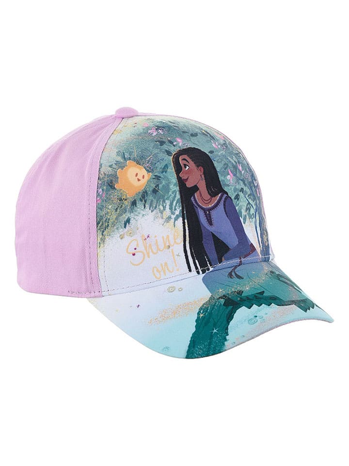 Disney Wish Czapka "Wish" w kolorze jasnoróżowym ze wzorem rozmiar: 52 cm