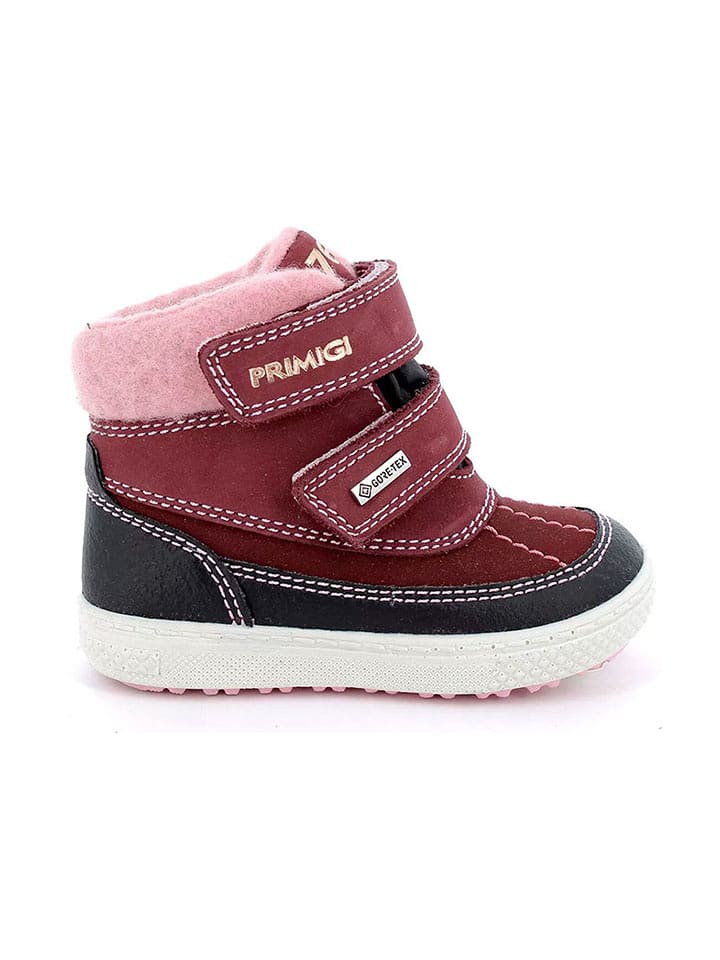 Primigi Skórzane botki w kolorze czerwonym rozmiar: 27