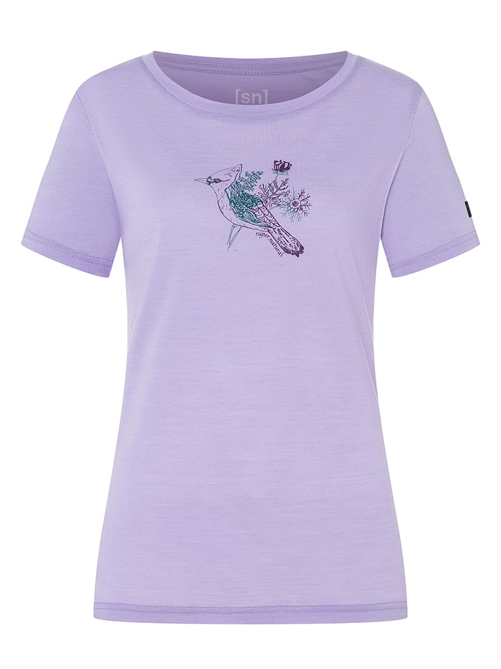 super.natural Koszulka "Halycon" w kolorze lawendowym rozmiar: XL